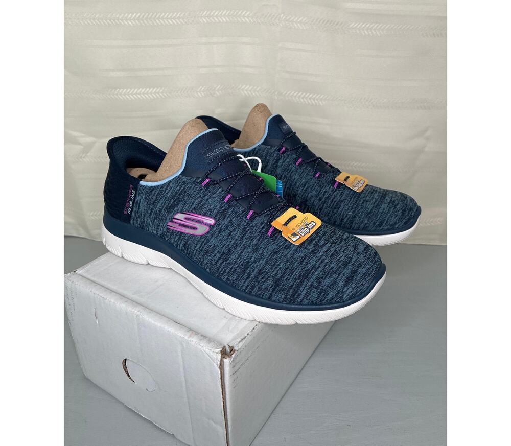 Skechers Slip-ins Summits Dazzling Haze Women's Sneaker Navy Purple Size 8.5